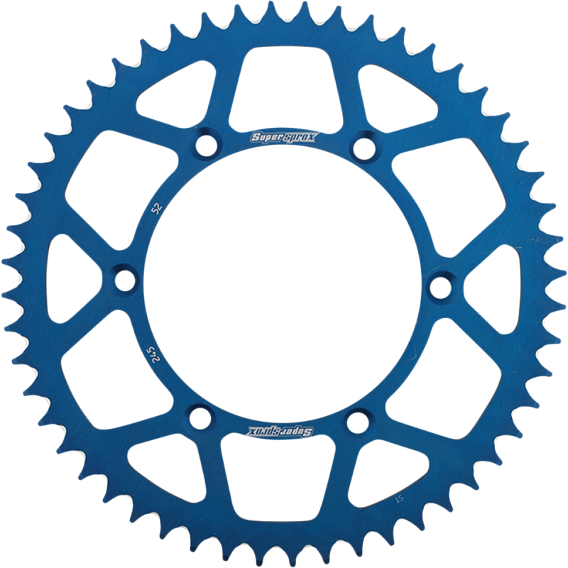 SUPERSPROX SPKT REAR ALLOY BLUE 52T RAL-245-52-BLU