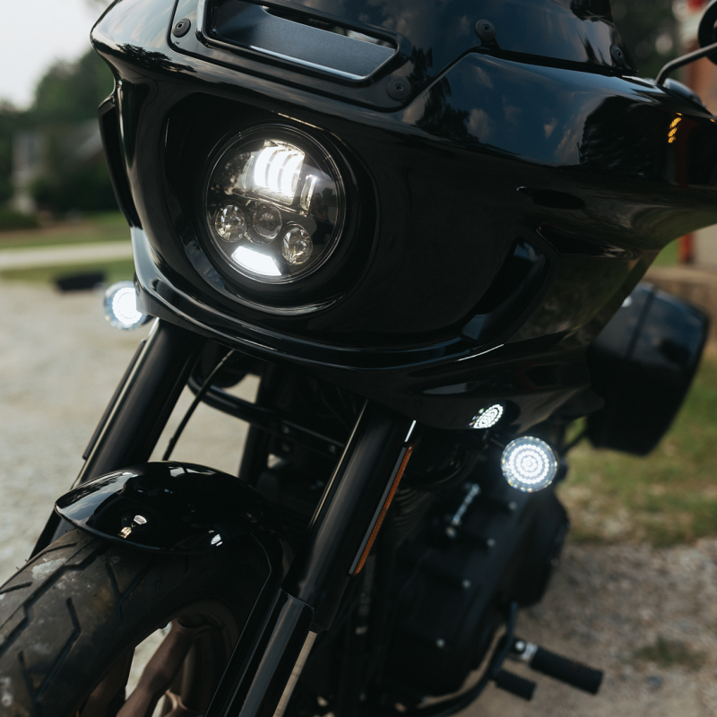 CUSTOM DYNAMICS HEADLIGHT PROBEAM LOW RIDER ST BLACK 5.75" PB-LRST-B