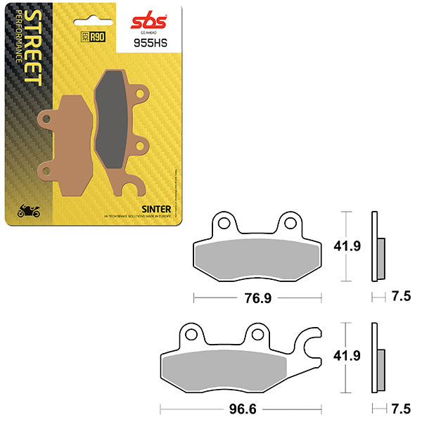 SBS PERFORMANCE HS SINTER BRAKE PAD 6250955100