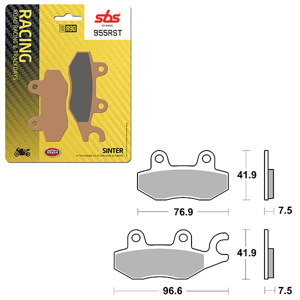 SBS ROAD RACING & TRACKDAYS SINTER BRAKE PAD 6470955100