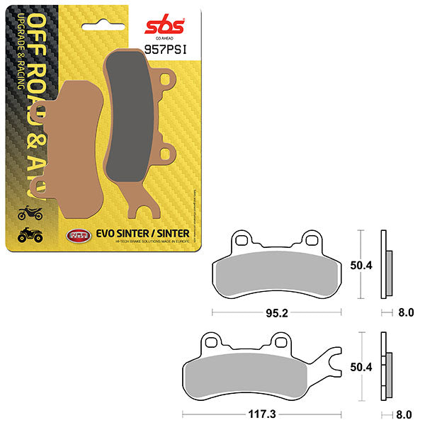 SBS EVO SINTER BRAKE PAD 6450957100
