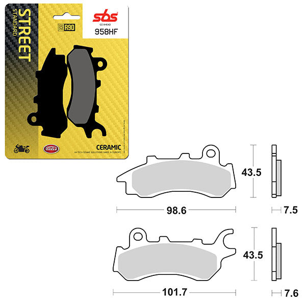 SBS ATV/UTV CERAMIC BRAKE PAD 6190958100