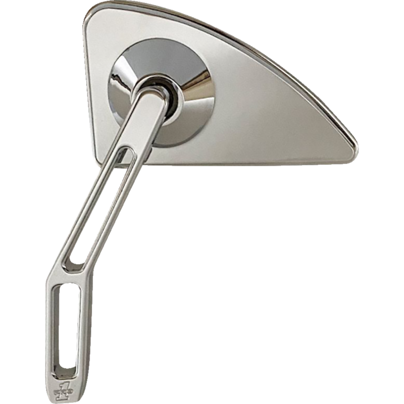 PRO-ONE PERF.MFG. MIRROR, MINI TD,V2 CUT OUT STEM, LEFT, CHROME 102120
