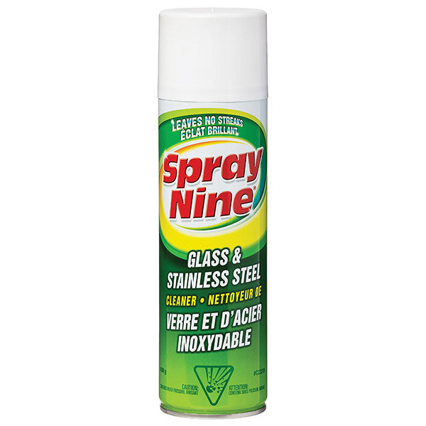 SPRAY NINE GLASS & STAINLESS STEEL CLEANER 600G C23319