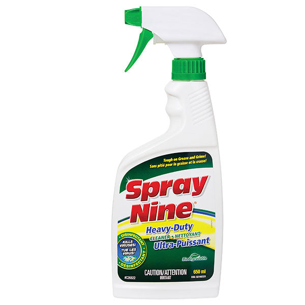 SPRAY NINE MULTI-PURPOSE CLEANER DEGREASER DISINFECTANT 650ML C26822