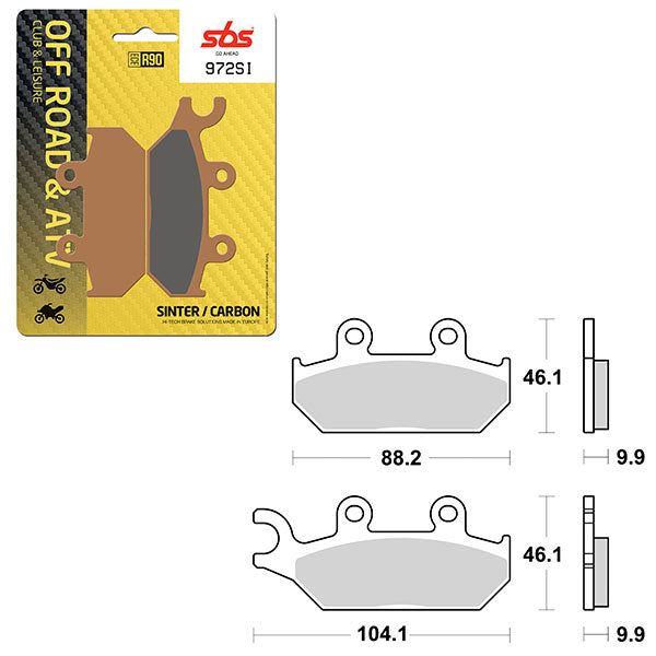 SBS ATV/UTV SINTER BRAKE PAD 6240972100