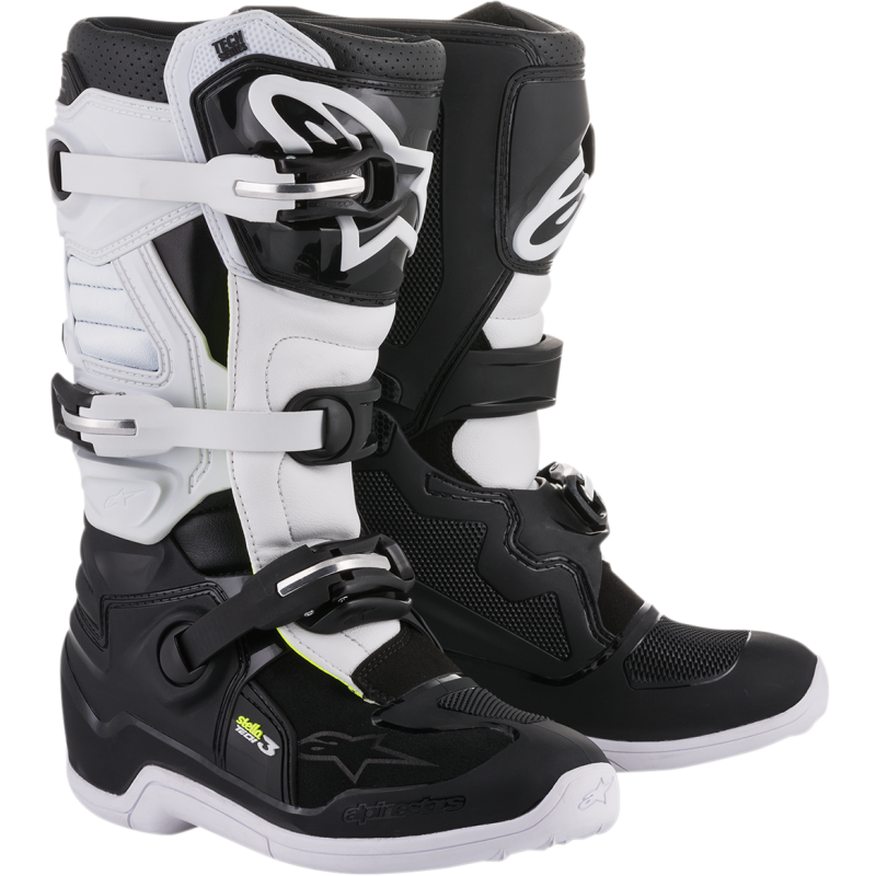 ALPINESTARS BOOT 4W TECH 3 BK/WT 7 2013218-12-7