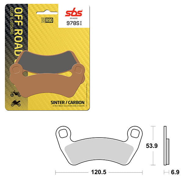 SBS ATV/UTV SINTER BRAKE PAD 6240978100