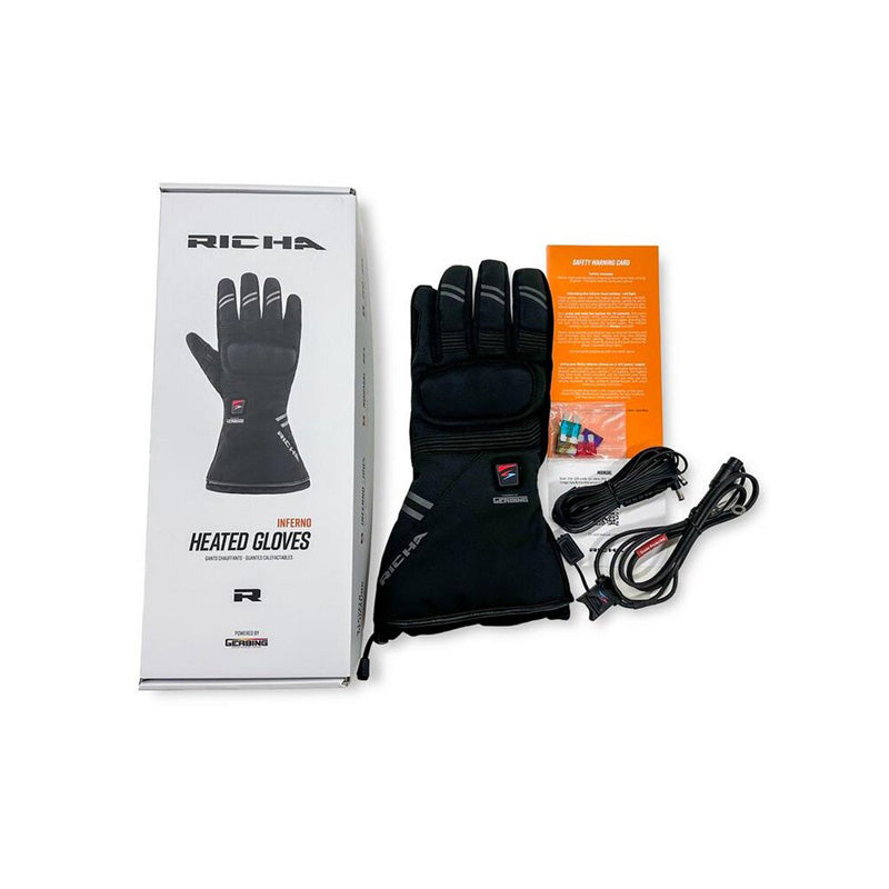 RICHA INFERNO 12V HEATED GLOVES PACK BLACK L 1105100047-100RL000