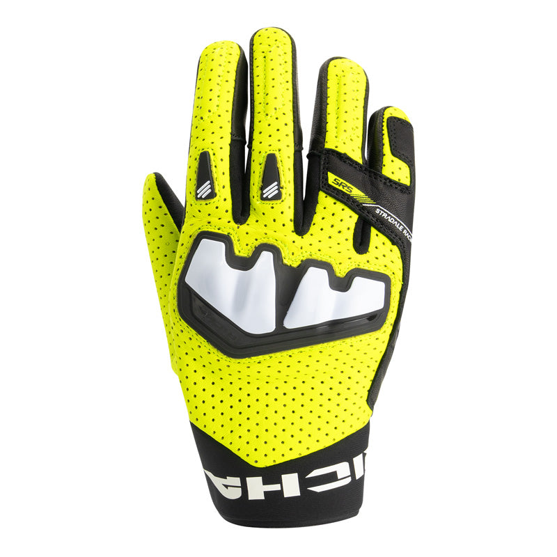 RICHA STRADALE AP-X LEATHER GLOVES BLACK/YELLOW L 1105100121-140RL000