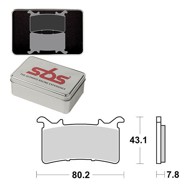 SBS DS-1 DUAL SINTER DYNAMIC RACING CONCEPT PAD BMW/HONDA 6370985106