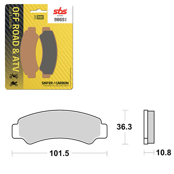 SBS ATV/UTV SINTER BRAKE PAD 6240986100