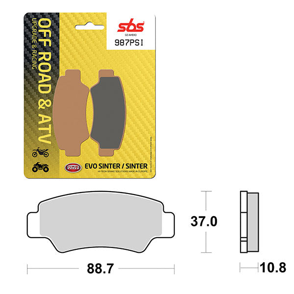 SBS EVO SINTER BRAKE PAD 6450987100