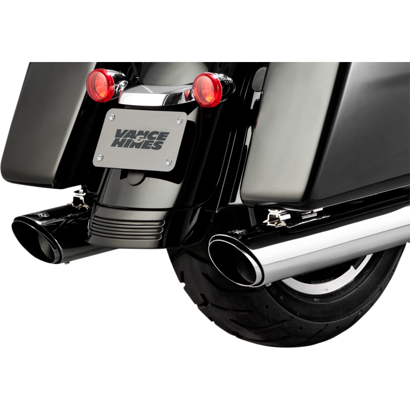 VANCE & HINES 17-UP FL TWIN-SLASH RND SO CHROME (PR) 16672