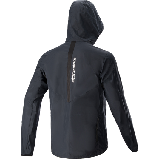 ALPINESTARS STEPPE PACKABLE WINDSHELL JACKET - XL - BLACK 1221223-10-XL