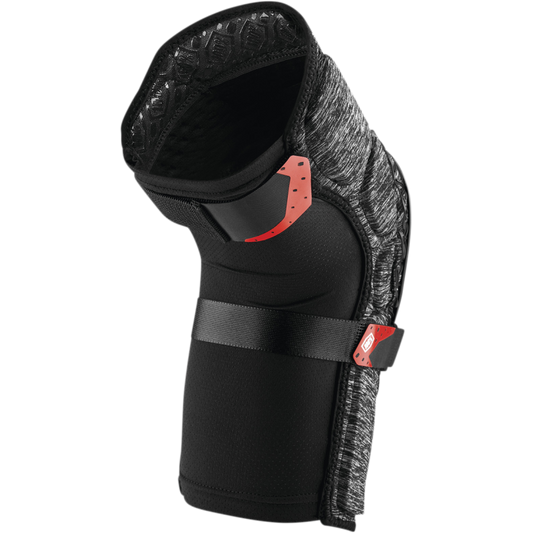 100% SURPASS KNEE GUARDS GREY HEATHER/BLACK MD 70009-00006