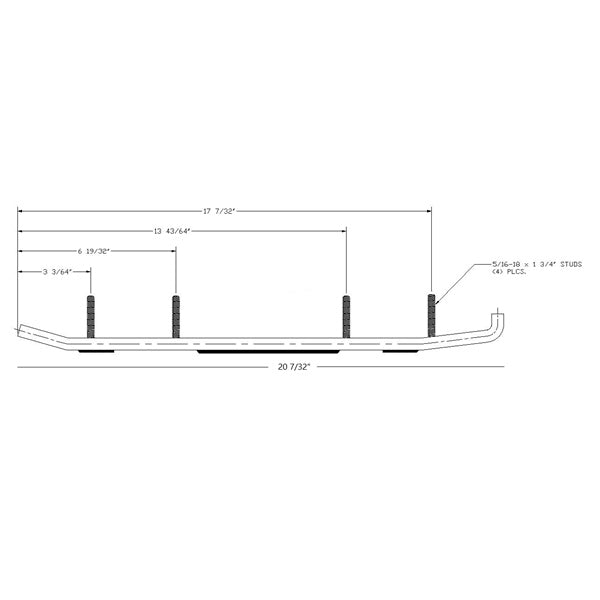 STUD BOY G-FORCE CARBURE WEARBAR 9" YAM-R2226-90