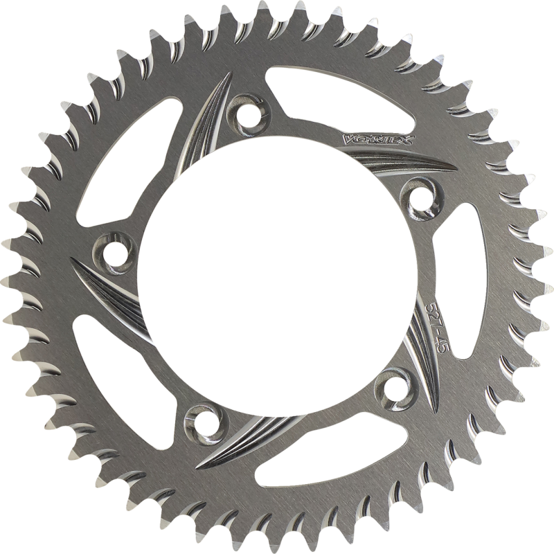VORTEX ALUMINUM SPROCKET - SILVER - REAR - 45 TOOTH 527-45