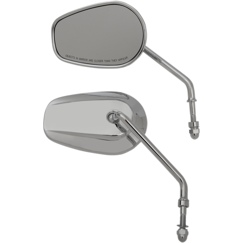 DRAG SPECIALTIES MIRRORS REPL LONG STM CHR M60-6386C