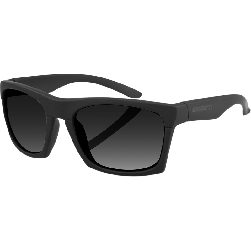 BOBSTER SUNGLASS MATTE BLACK FRAME ANTI-FOG SMOKED LENSES CAPONE ECAP001