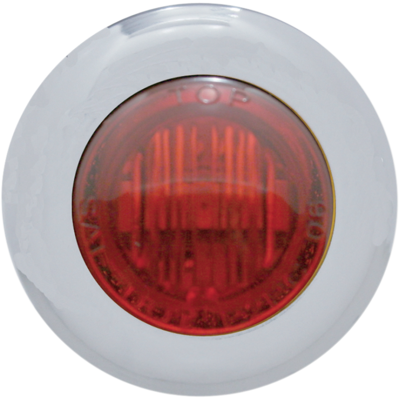PRO-ONE PERF.MFG. 3 RED LED 1-1/8" MINI MARKER S/S 402150
