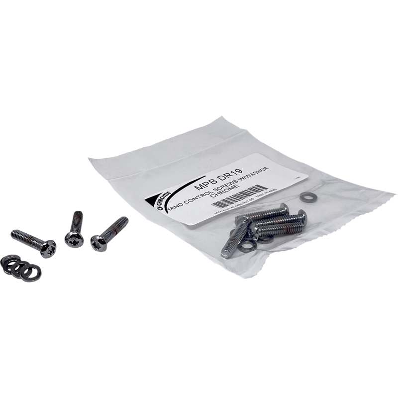 DRAG SPECIALTIES SCREWS HAND CONTROL CHR MPBDR19