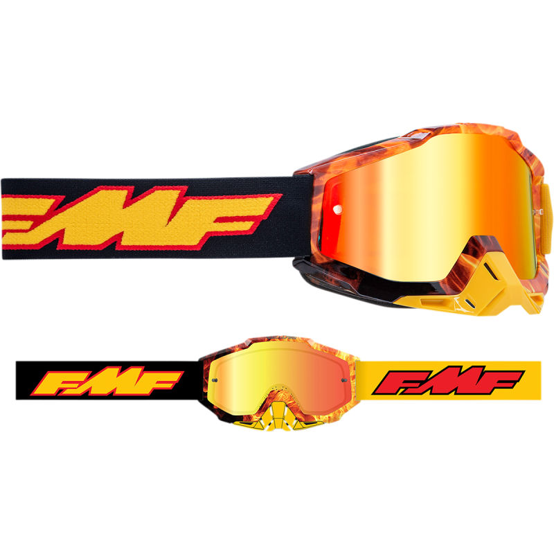 FMF FMF POWERBOMB YOUTH GOGGLE SPARK - MIRROR RED LENS F-50048-00004