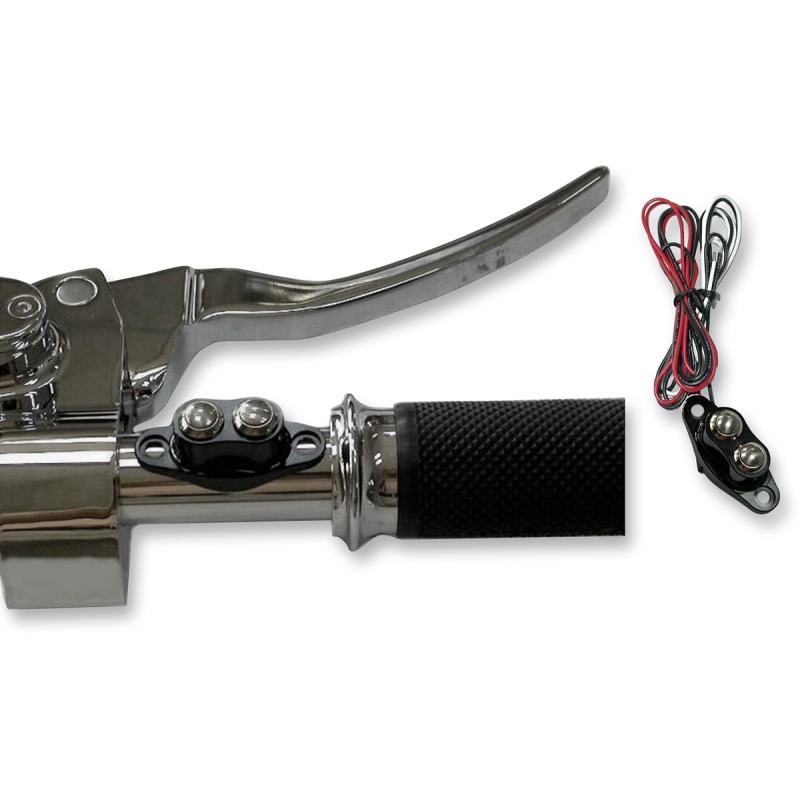 DRAG SPECIALTIES DUET H/BAR SWITCH KIT BLK 0616-0205