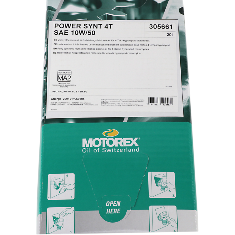 MOTOREX MOTOREX POWER SYNT 4T 10W50 20L 305661