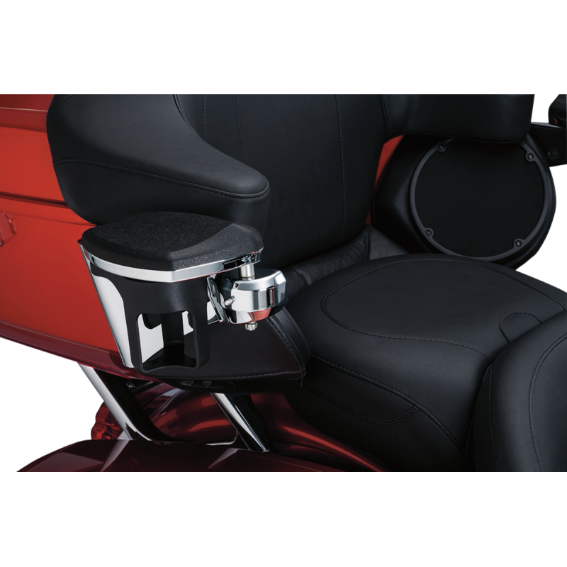 KURYAKYN PASSENGER ARMRESTS F/14-19 FLHT/TRIKE CHR PN 8955 KUR8955