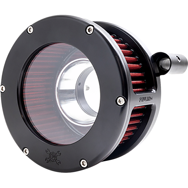 FEULING OIL PUMP CORP. AIR CLEANER BA CLEAR COVER BLACK/RED 93-99 EVO BT 5464