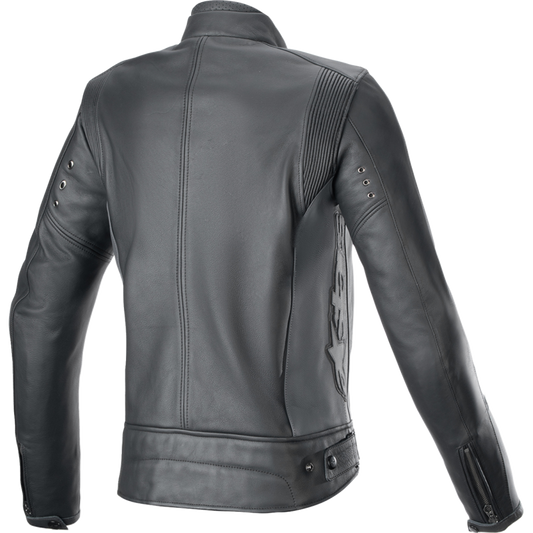ALPINESTARS (ROAD) STELLA DYNO LTHR JKT BLK/GRY M 3113924-1296-M