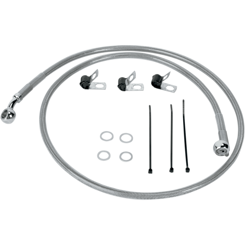 DRAG SPECIALTIES 00-07 FLST/C/F FRT BRAKE LINE KIT 660214