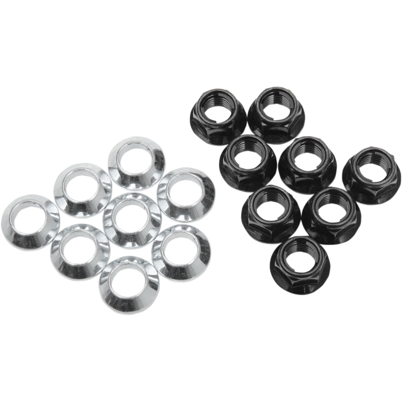 BOLT LUG LOCKS-BLACK (8PK) 2005-LUG.B