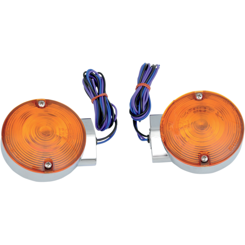 DRAG SPECIALTIES LIGHTS T/S CHR FRT 94-19 FLT PR 2020-0591