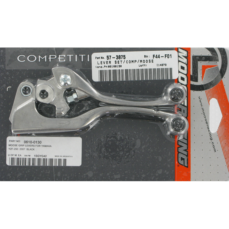 MOOSE RACING COMP LEVER SET BLACK 0610-0130