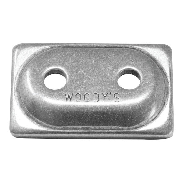 WOODY'S ALUMINUM DOUBLE DIGGER BACKER PLATES 5/16" 500/PKG ADD2-3775-D