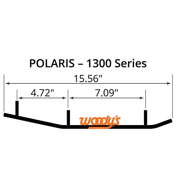 WOODY'S ACE CARBIDE RUNNER 6" POLARIS AP6-1300