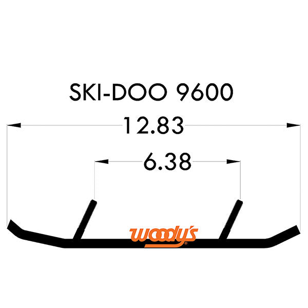 WOODY'S ACE CARBIDE RUNNER 4" SKI-DOO AS4-9600