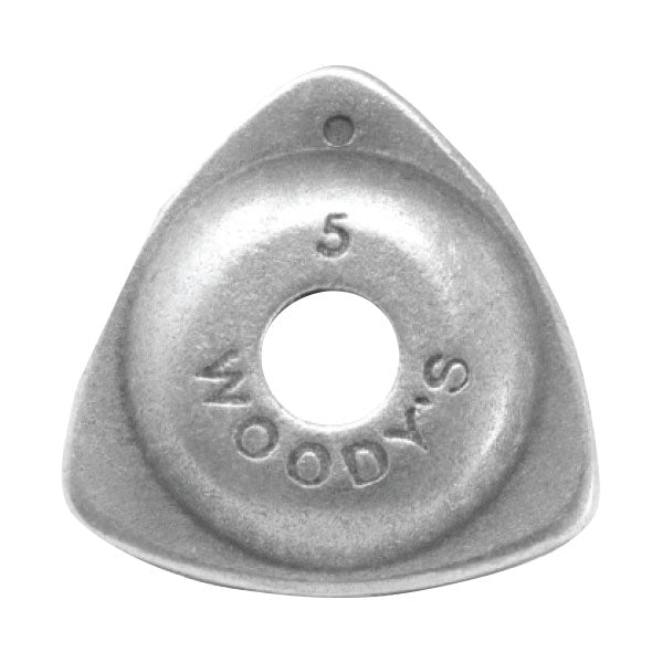 WOODY'S TRIANGLE ALUMINUM BACKER PLATES 5/16" 48PK AWT-3775