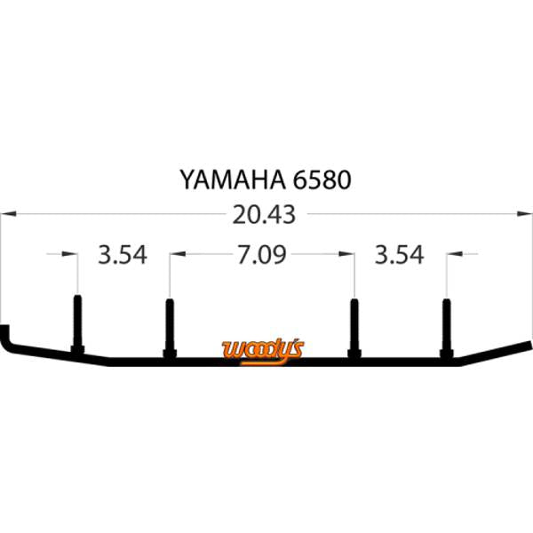 WOODY'S ACE CARBIDE RUNNER 6" YAMAHA AY6-6580
