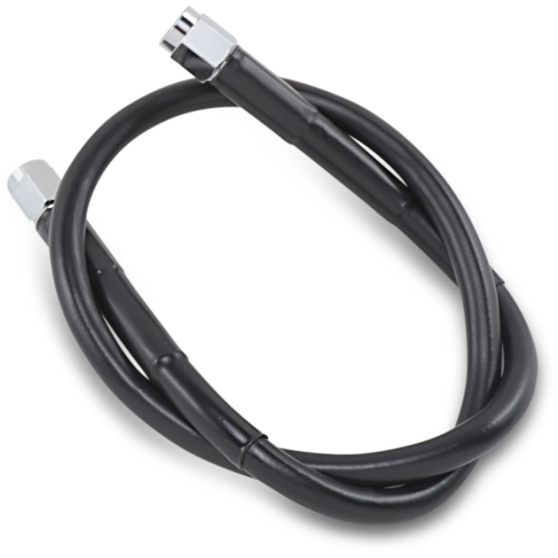 DRAG SPECIALTIES BLACK S/S BRAKE LINE 22" 1741-2711