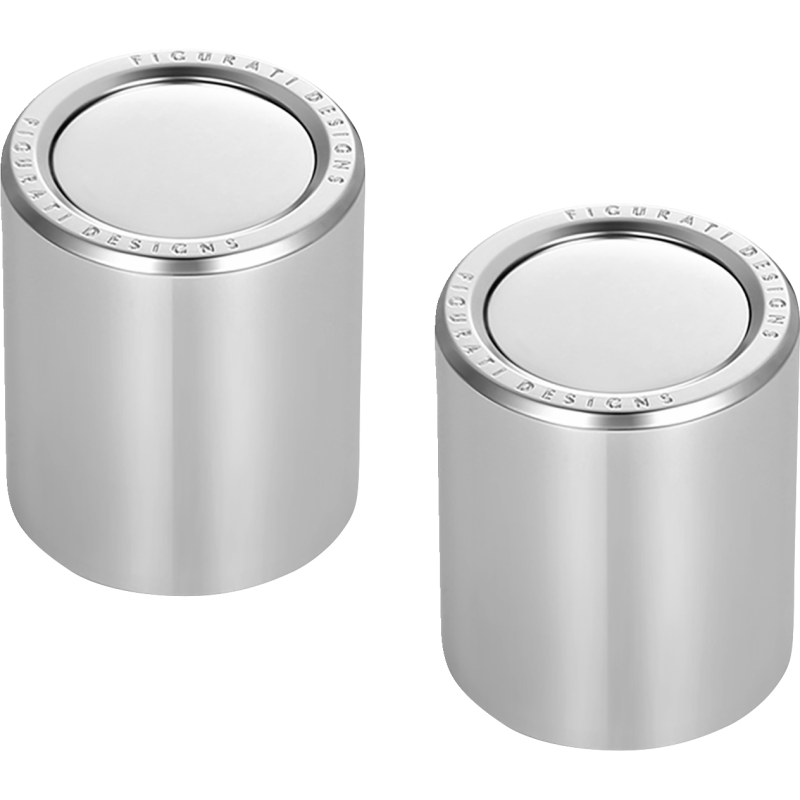 FIGURATI DESIGNS ND MAG DOCKING COVERS PLAIN SILVER 25.2X32MM FD60-DC-25.2/32-SS
