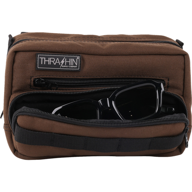 THRASHIN SUPPLY CO. BAG HANDLEBAR TSC PLUS BROWN THB-0009