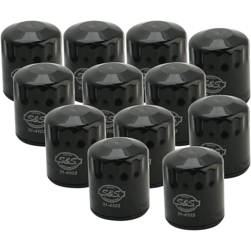 S&S CYCLE FILTER, OIL, 99-17 TC/17-UP MIL8 OIL FILTER BLK 12PK 310-0241