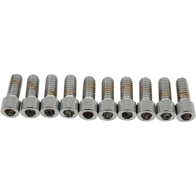 DRAG SPECIALTIES 1/4-20*5/8 SMTH ALLEN BLTS(10)CY-CHROME MPB178S