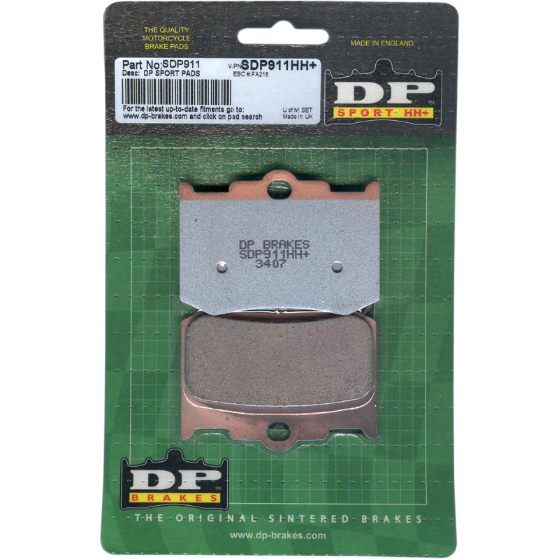 DP BRAKES SDP911HH SPORT HH COMPOUND BRAKE PAD SET SDP911HH