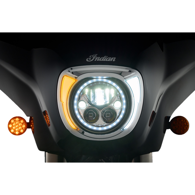 CIRO LLC HEADLIGHT BEZEL - FANG FOR INDIAN CHIEFTAIN - CHR 46205