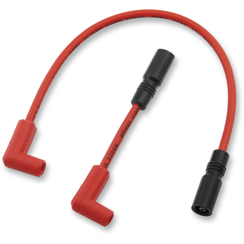 ACCEL 00-17 FXST 8MM SPARK PLUG WIRE SET RED 171100-R