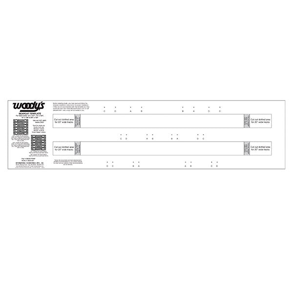 WOODY'S BEARCAT 2PLY 2.52 TEMPLATE BEAR-TEMP-2